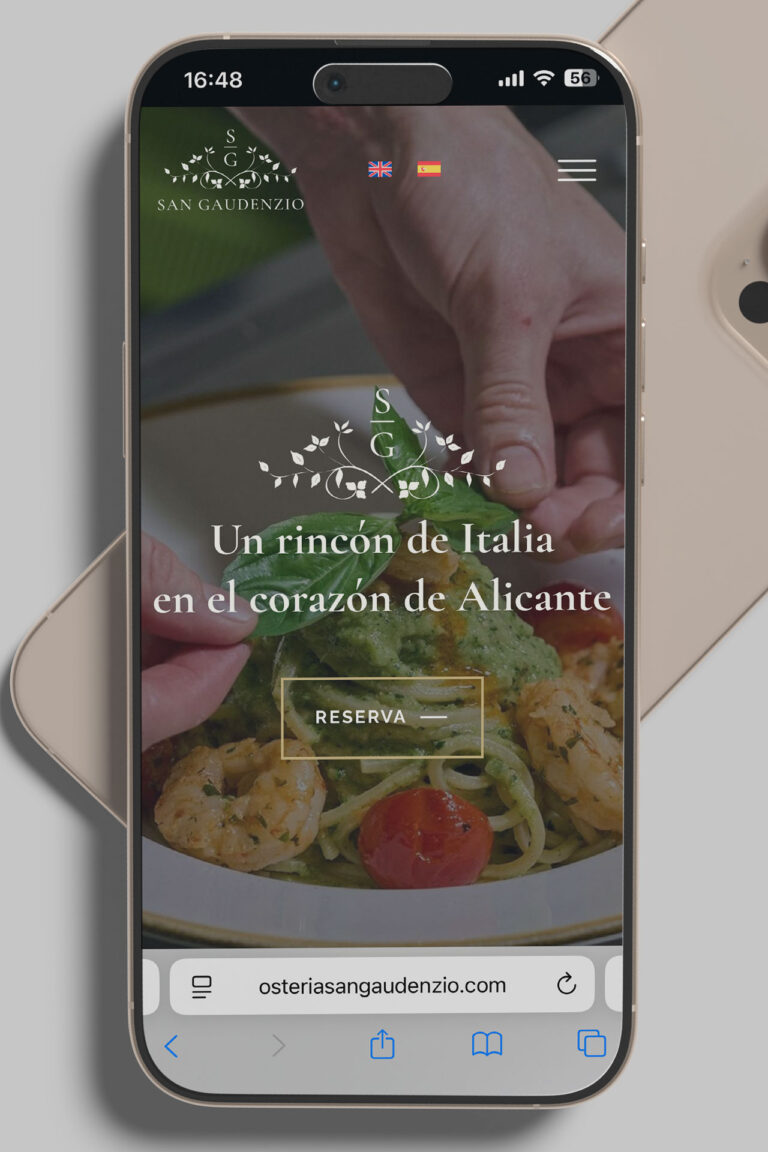 Página web profesional para restaurante en Alicante con diseño moderno y responsive